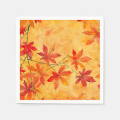 Serviette En Papier Automne Feuilles Motif - Automne (Devant)