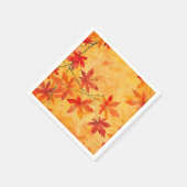 Serviette En Papier Automne Feuilles Motif - Automne (Coin)