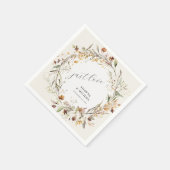 Serviette En Papier Automne Fleur sauvage Floral Wreath Automne BOHO M (Coin)