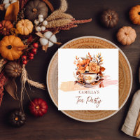 Automne Floral Cottage Core Teacup Tea Party