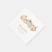 Serviette En Papier Automne Floral Petit Citrouille | BABY SHOWER (Coin)