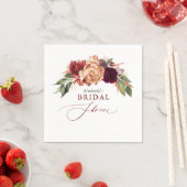 Serviette En Papier Automne Florals Élégante Fête des mariées rustique (En situation)