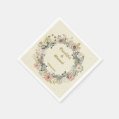 Serviette En Papier Automne Flores Automne Personnaliser la fête (Coin)