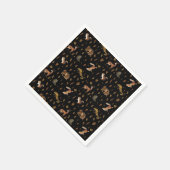 Serviette En Papier Automne Forêt Animaux Automne Feuilles (Coin)