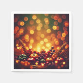 Serviette En Papier Automne Fruit Bokeh Festival effet Decoupage (Devant)