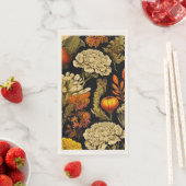 Serviette En Papier Automne Gothique Floral Serviettes d'hôtes (En situation)