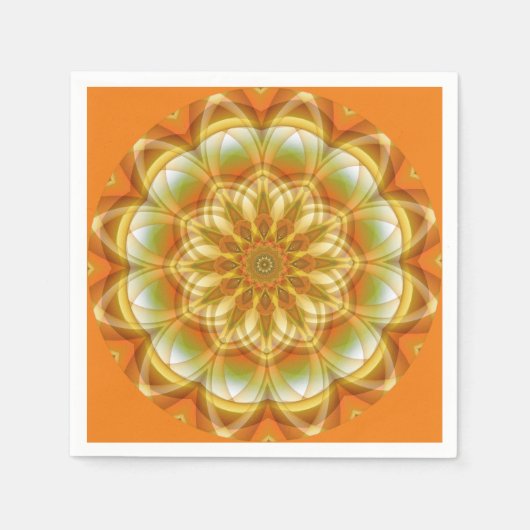 Serviette En Papier Automne Kaleidoscope Classique (Devant)