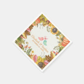 Serviette En Papier Automne Maple Feuille Wedding shower Citrouille (Coin)