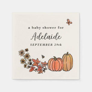 Serviette En Papier Automne Moisson Automne Baby shower Neutre Sexe