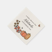 Serviette En Papier Automne Moisson Automne Baby shower Neutre Sexe (Coin)
