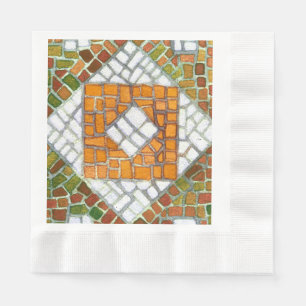 Serviette En Papier AUTOMNE MOSAIC Pâtisserie en papier pour déjeuner
