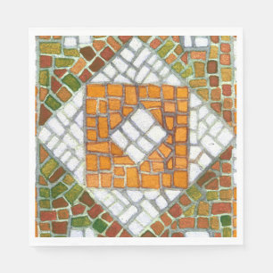 Serviette En Papier AUTOMNE MOSAIC Standard Panier-repas