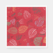 Serviette En Papier Automne, Motif Feuille (Devant)