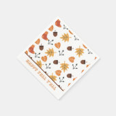 Serviette En Papier Automne personnalisé (Coin)