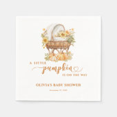 Serviette En Papier Automne Petit Citrouille Baby shower neutre (Devant)