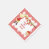 Serviette En Papier Automne Pomme cueillir Blonde fête d'anniversaire (Coin)