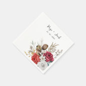 Serviette En Papier Automne Réception à thème Automne Mariage (Coin)