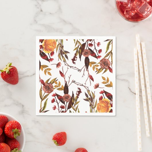 Serviette En Papier Automne rustique (En situation)