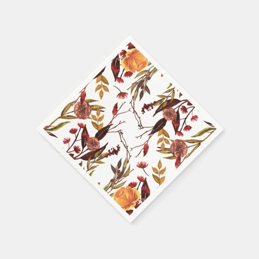 Serviette En Papier Automne rustique (Coin)