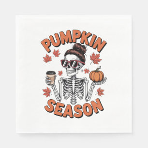 Serviette En Papier Automne Saison Citrouille