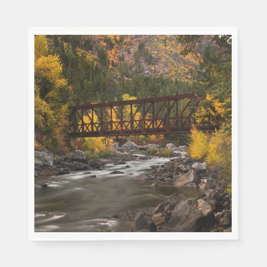 Serviette En Papier Automne sur le fleuve (Devant)