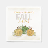 Serviette En Papier Automne Thanksgiving Gourds Custom (Devant)