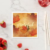 Serviette En Papier Automne Thanksgiving vacances sur mesure (En situation)