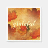 Serviette En Papier Automne Thanksgiving vacances sur mesure (Devant)