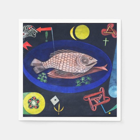 Serviette En Papier Autour du poisson, Paul Klee (Devant)
