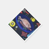 Serviette En Papier Autour du poisson, Paul Klee (Coin)