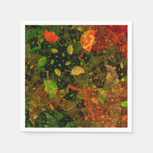 Serviette En Papier Autumn colorful decorative design