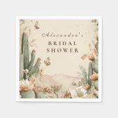Serviette En Papier Autumn Desert Floral Bridal Shower (Devant)