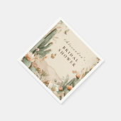Serviette En Papier Autumn Desert Floral Bridal Shower (Coin)