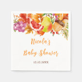 Serviette En Papier Autumn Fall Harvest Baby Shower (Devant)
