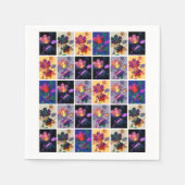 Serviette En Papier Autumn Leaves Rustic Patchwork (Devant)