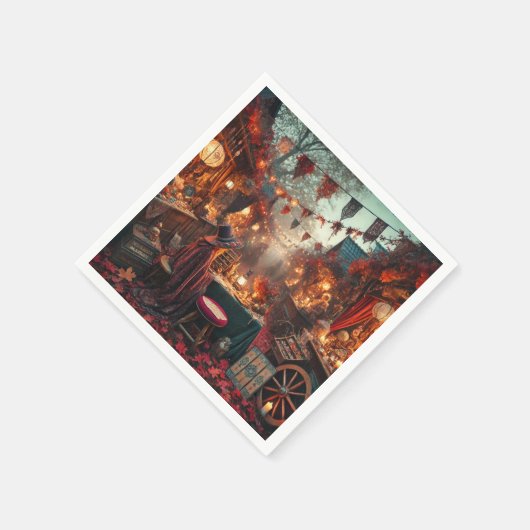 Serviette En Papier Autumnal Whimsigoth Magical Marketplace Decoupage (Coin)