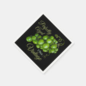 Serviette en papier aux raisins (Coin)