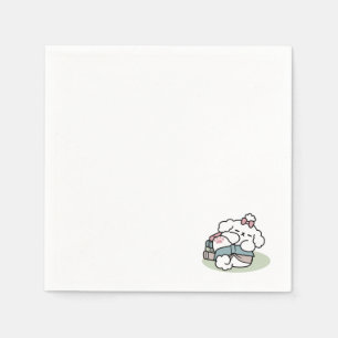 Serviette En Papier Avant le coucher avec ma chienne - Livre et Amoure