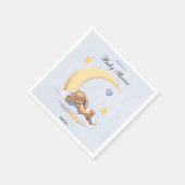 Serviette en papier avec un mignon lapin. (Coin)