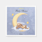 Serviette en papier avec un mignon lapin. (Devant)