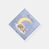 Serviette en papier avec un mignon lapin. (Coin)