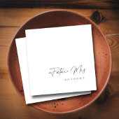 Serviette En Papier Avenir Élégant Mme | Fête des mariées lettres main