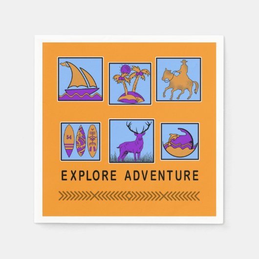 Serviette En Papier aventure (Devant)
