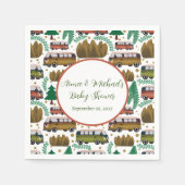 Serviette En Papier Aventure Attend : Camper Baby shower neutre (Devant)