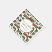 Serviette En Papier Aventure Attend : Camper Baby shower neutre (Coin)