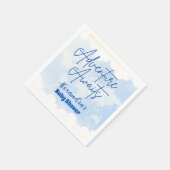 Serviette En Papier Aventure attend un Baby shower neutre pour les fem (Coin)