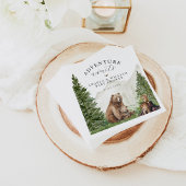 Serviette En Papier Aventure attend un Baby shower neutre pour les fem