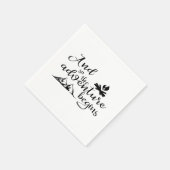 Serviette En Papier Aventure commence papier Napkin (Coin)