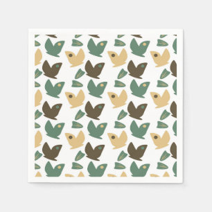 Serviette En Papier Aventure de la piste de la nature en bois Papillon