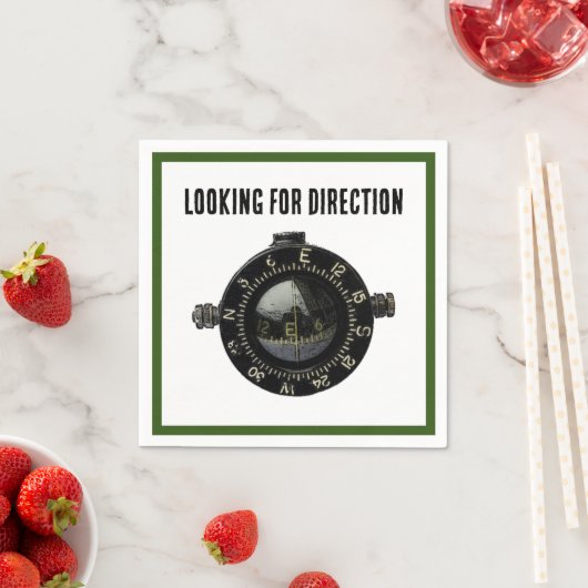 Serviette En Papier Aventure de navigation de survie de la boussole mi (En situation)